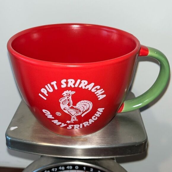 Cup Mug I Put Sriracha on my Sriracha Huy Fong Foods Coffee Tea Noodle Bowl - Picture 1 of 2